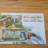 Banknoten Brief - Lettre avec billet de banque Canada