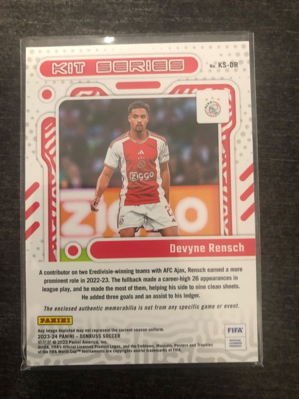 Topps Carte collezionabili: Panini Donruss Devyne Rensch Ajax Patch – Usato da Wangenried venduto da Garagara 1