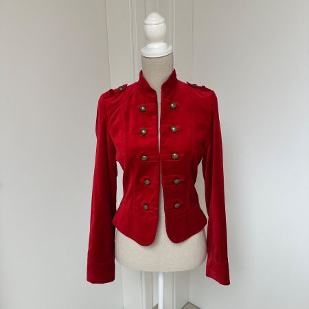 Cooler Samt-Blazer im Retro Vintage Look Gr 38