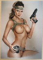 Sly: Sexy Gun Girl, limitiert und signiert 5/50