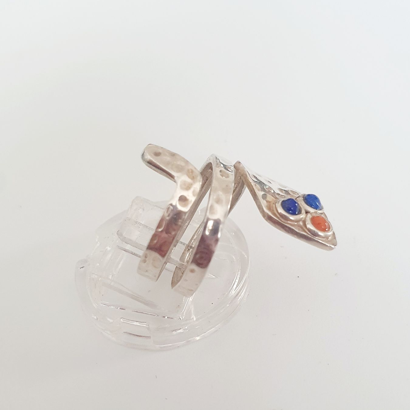 Anelli: Vintage 925 Silber Ring  Schlangenring mit Steinen, Gr 17,4 – Usato da Kreuzlingen venduto da Wunderkiste123 8