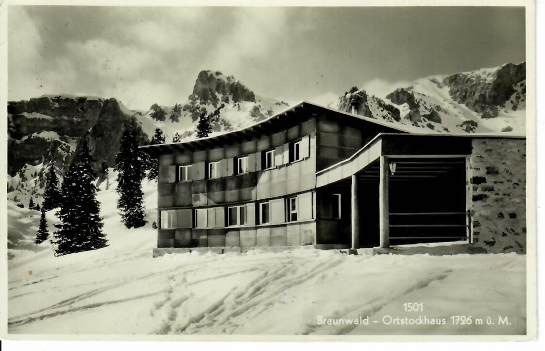 Cartoline postali: Braunwald - Ortstockhaus 1935 – Usato da Hochdorf venduto da Ziegel-16