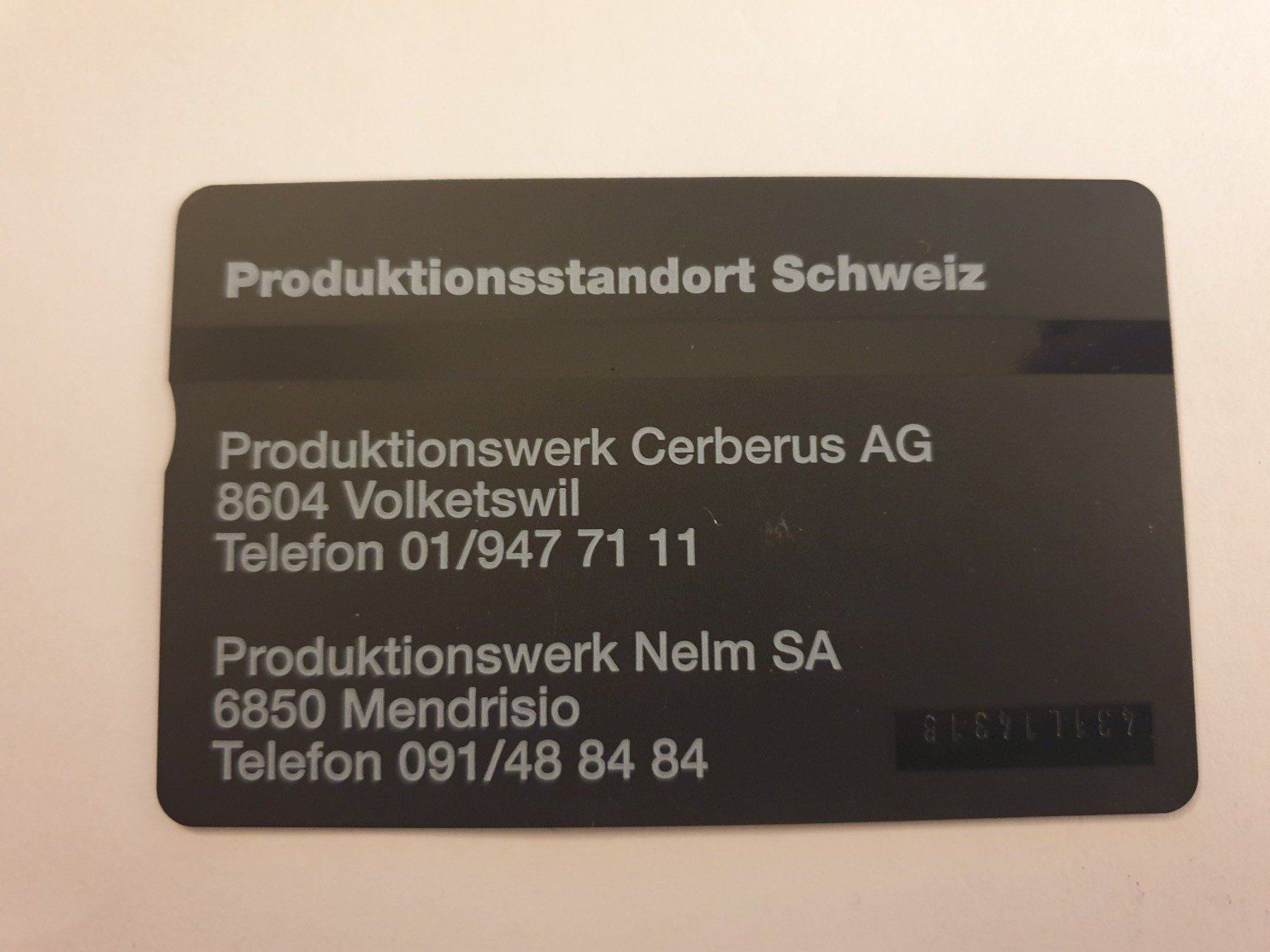 Schede telefoniche: Cerberus AlgoRex ungebr. – Usato da Rain venduto da chesz 1