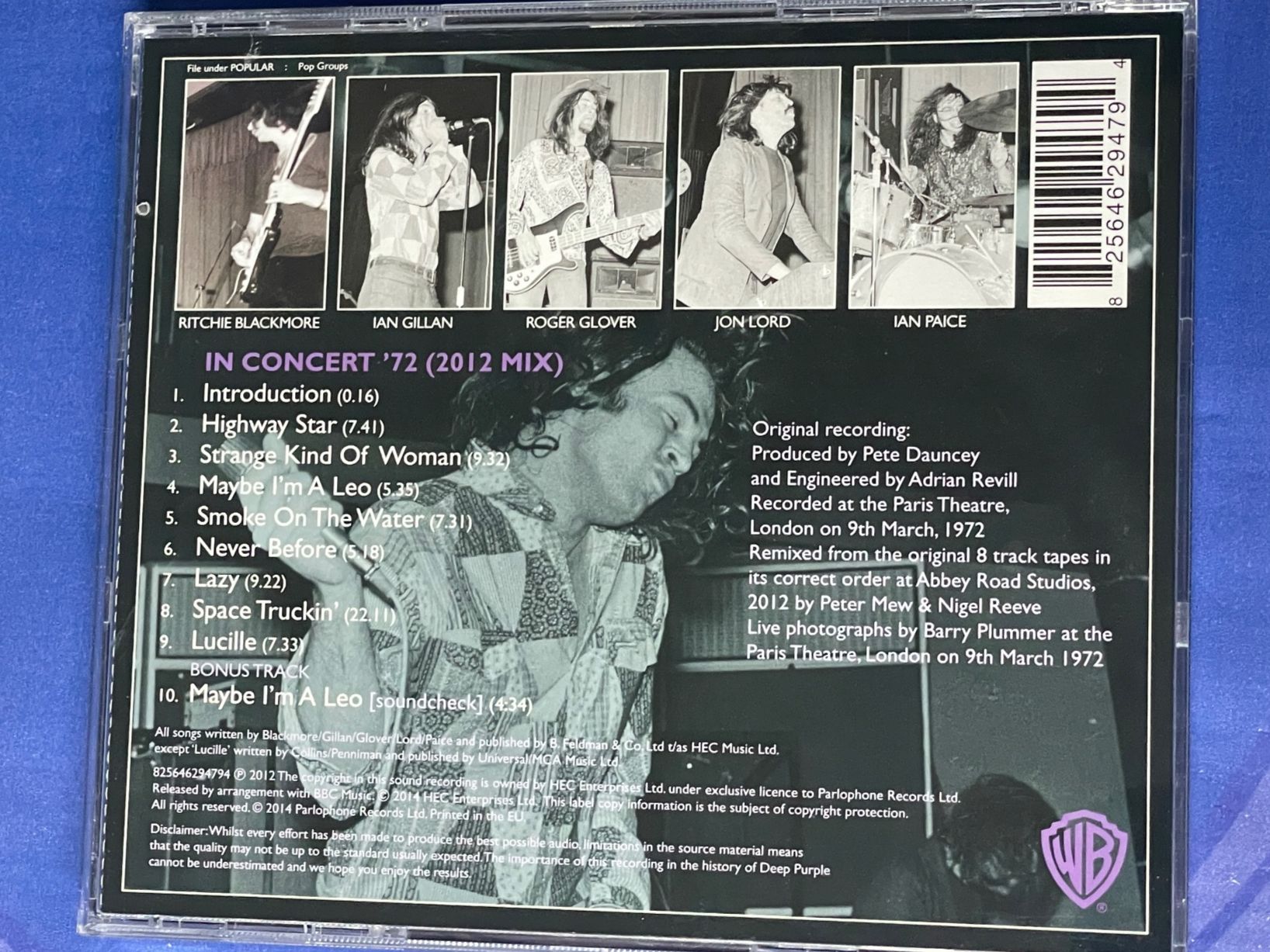 CDs: Deep Purple - In Concert 72 – Gebraucht aus Muri b. Bern von AdidasCollector 1