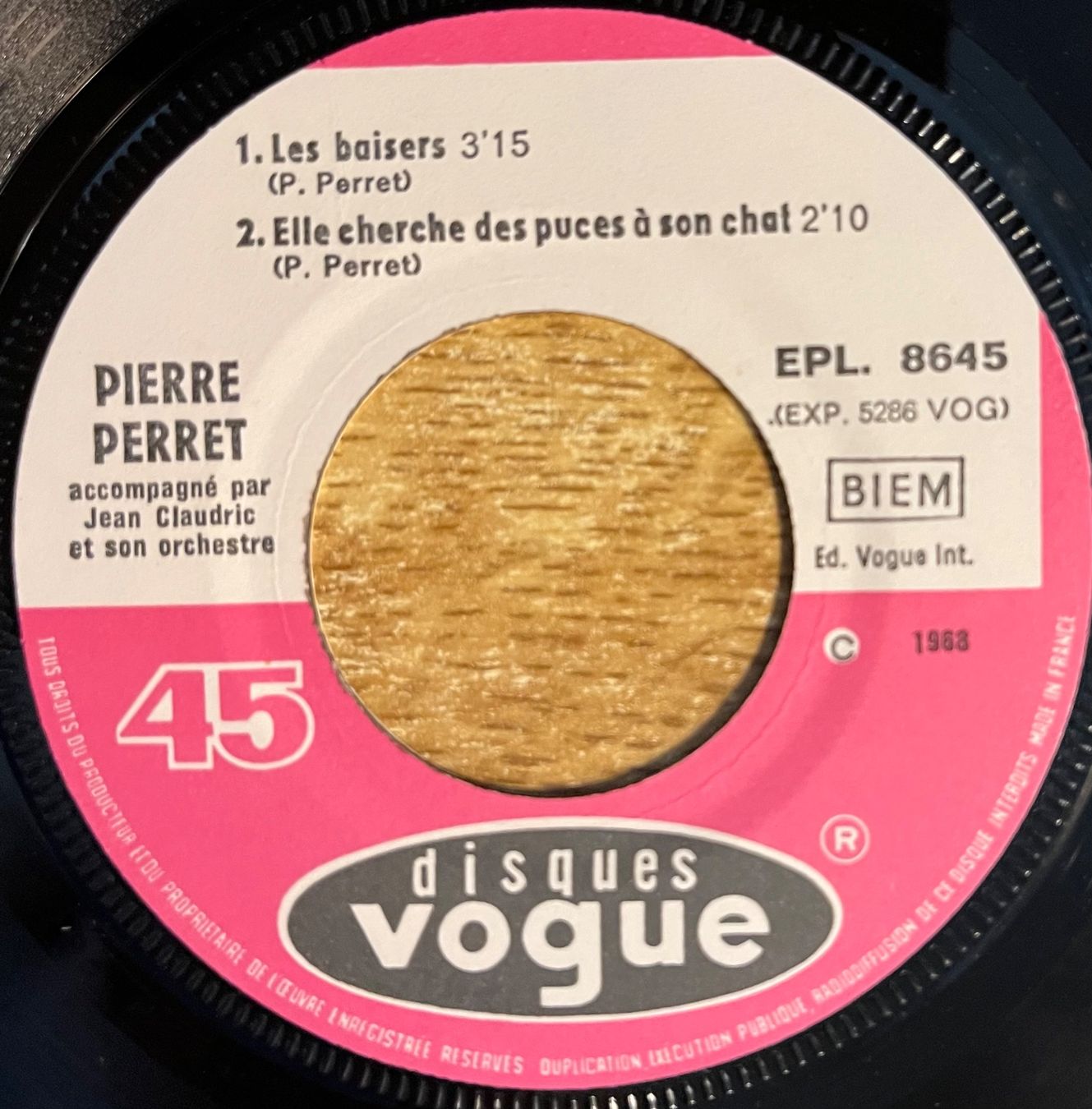 Vinyles: PIERRE PERRET - LES BAISERS – D'occasion à Bussigny par vinyl-pas-cher 2