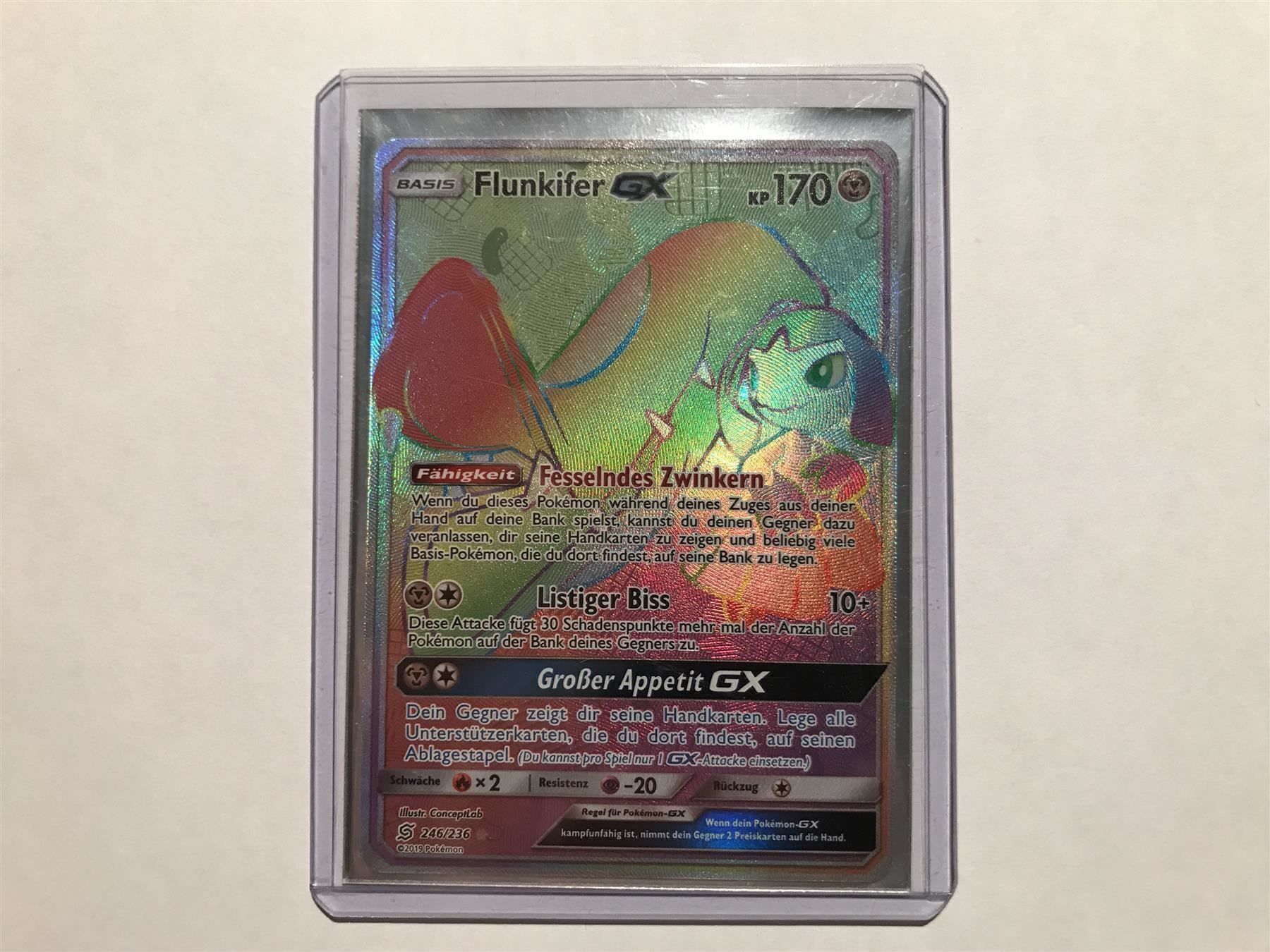 Pokémon Carte collezionabili: Flunkifer GX Rainbow – Nuovo (secondo la descrizione) da Hagendorn venduto da Pokecollectorch 3