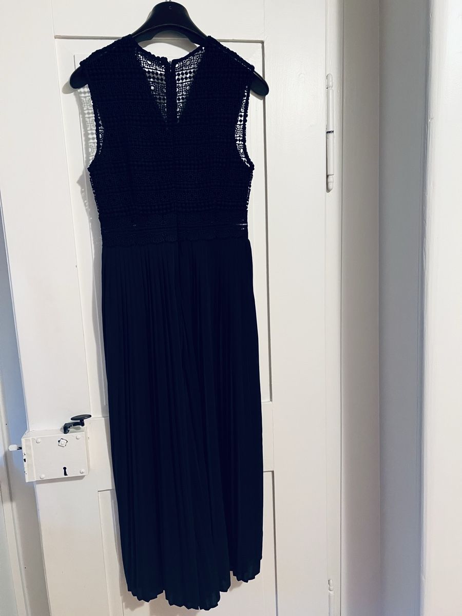 Zara Tute: Zara Black Lace Pleated Jumpsuit - 36 – Usato da Rüschlikon venduto da topswissvintage 5
