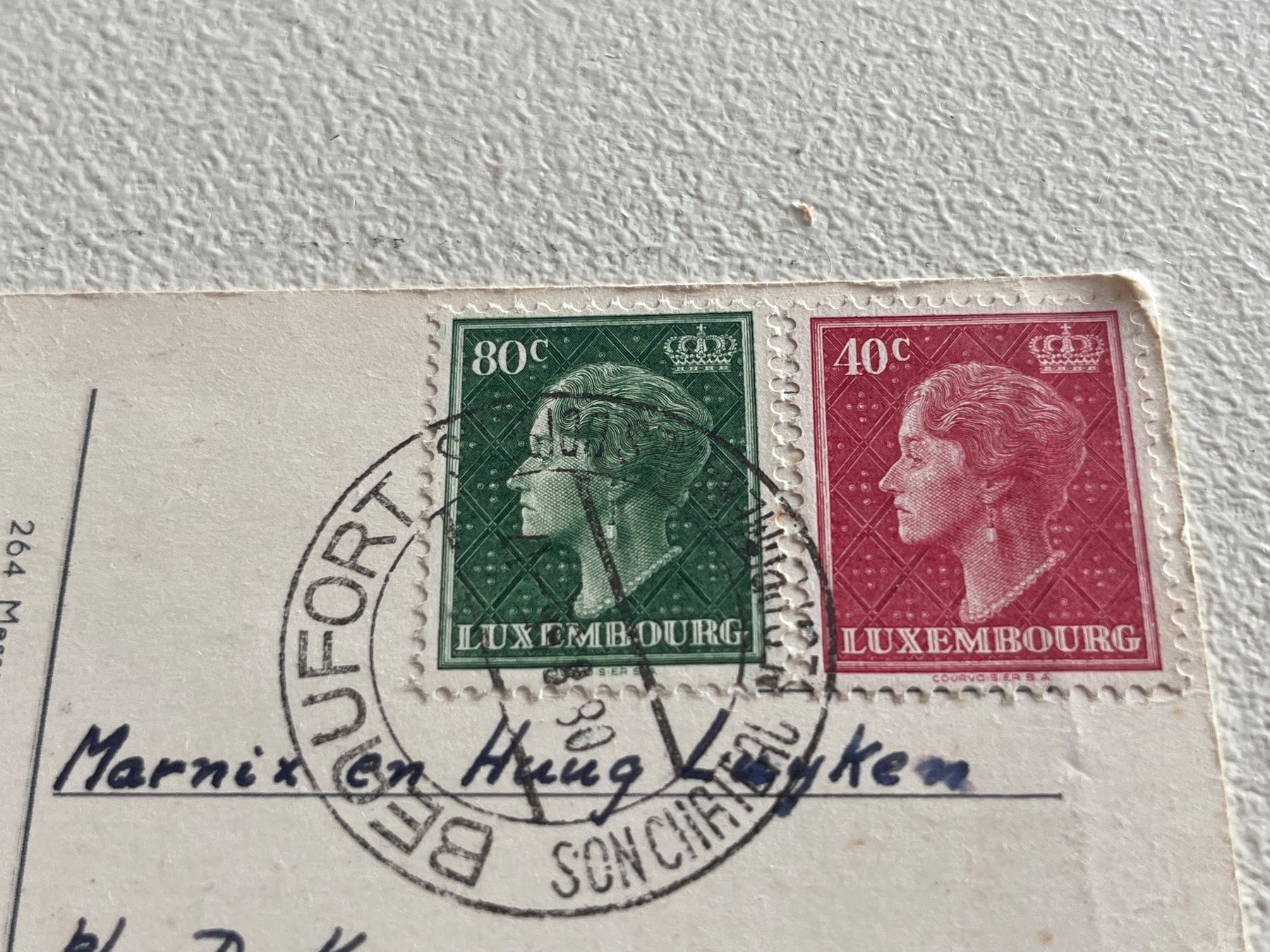 Alle Briefmarken: Alte Ansichtskarte Luxemburg mit Briefmarken – Gebraucht aus Chiasso von AzenYa 1