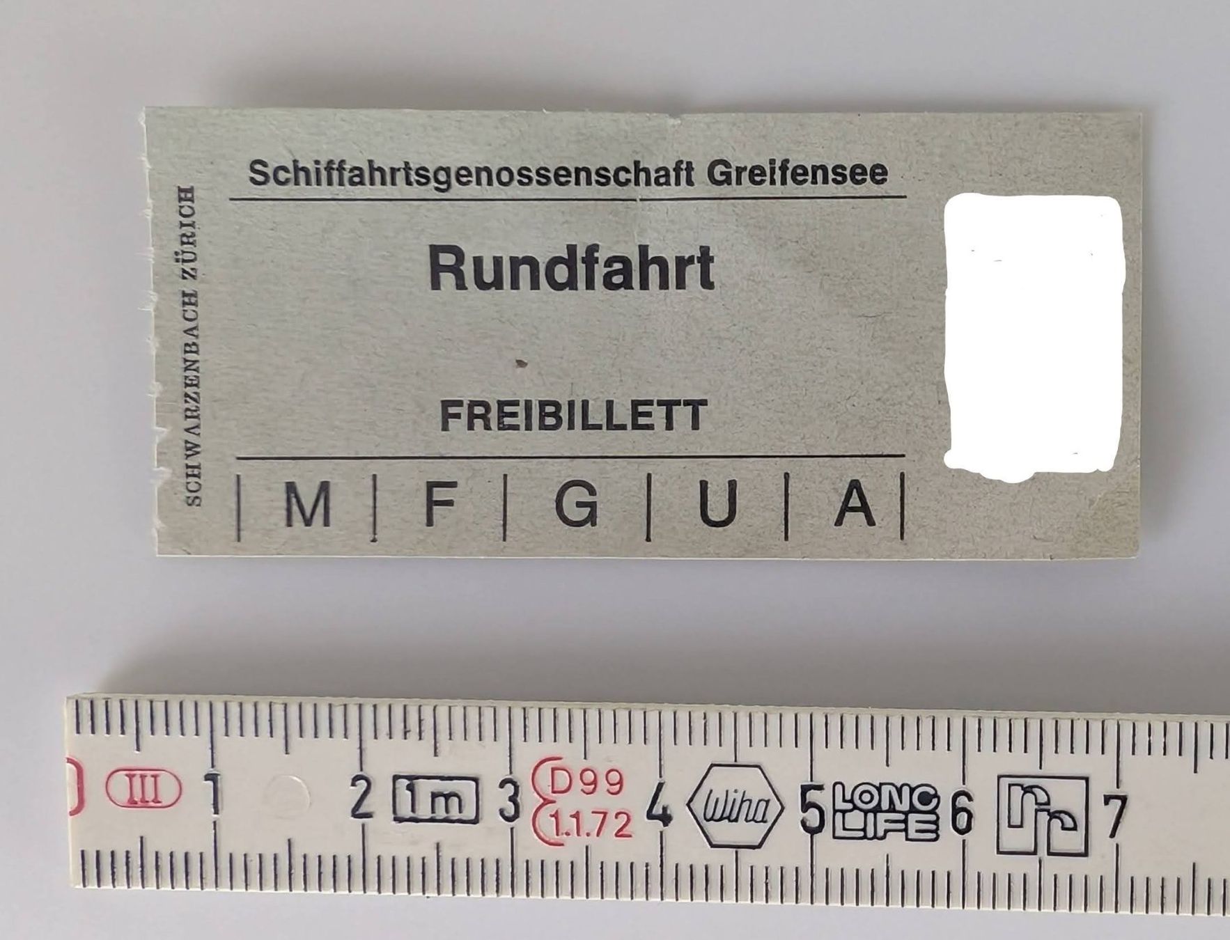 Billets: Greifensee Rundfahrt Ticket – Neuf (Voir description) à Zürich par 1.Simon