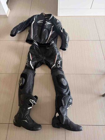 Alpinestars Motegi V2 Lederkombi +SMX-6 V2 Stiefel-