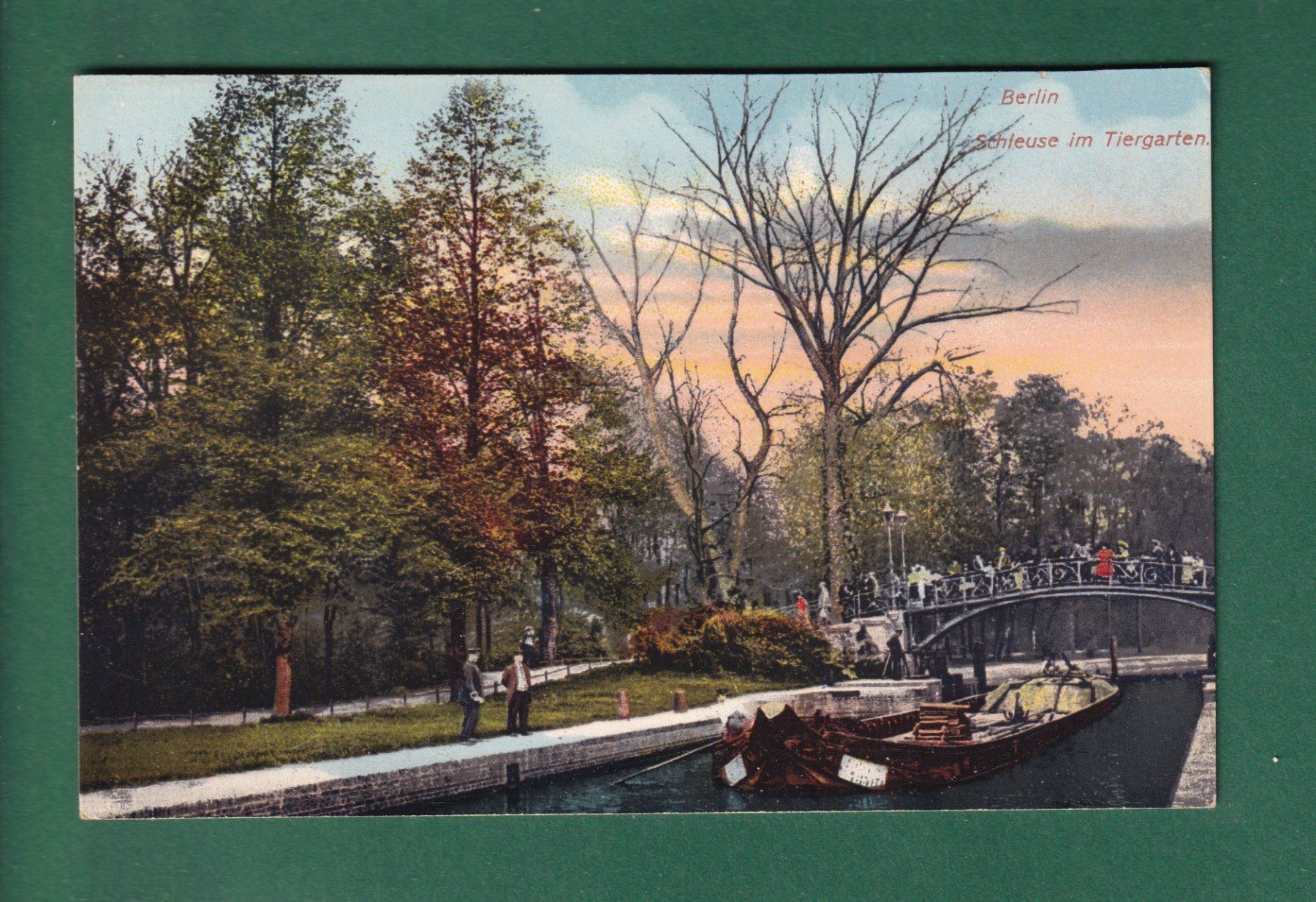 Ansichtskarten: BERLIN - Schleuse im Tiergarten – Gebraucht aus Pully von nicecards-shop