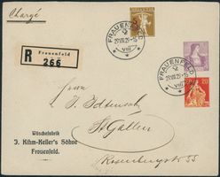 1907/09  Privatganzsache - Brief- Helvetia-Tell - Frauenfeld