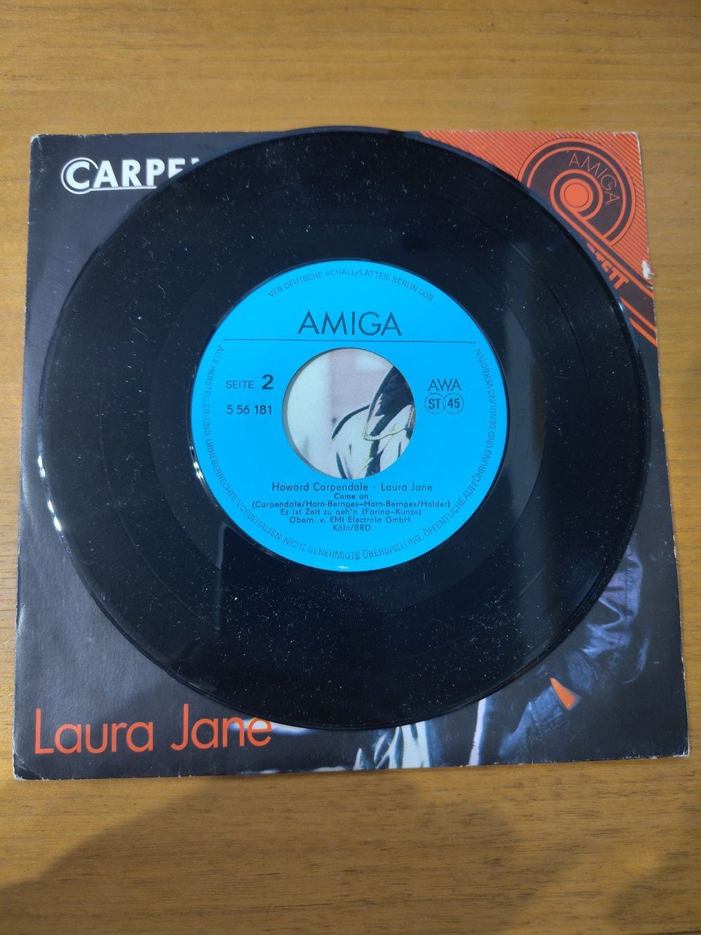 Dischi in vinile: VINYL MAXI Single 7" HOWARD CARPENDALE - LAURA JANE – Usato da Landquart venduto da Chrigi88 3