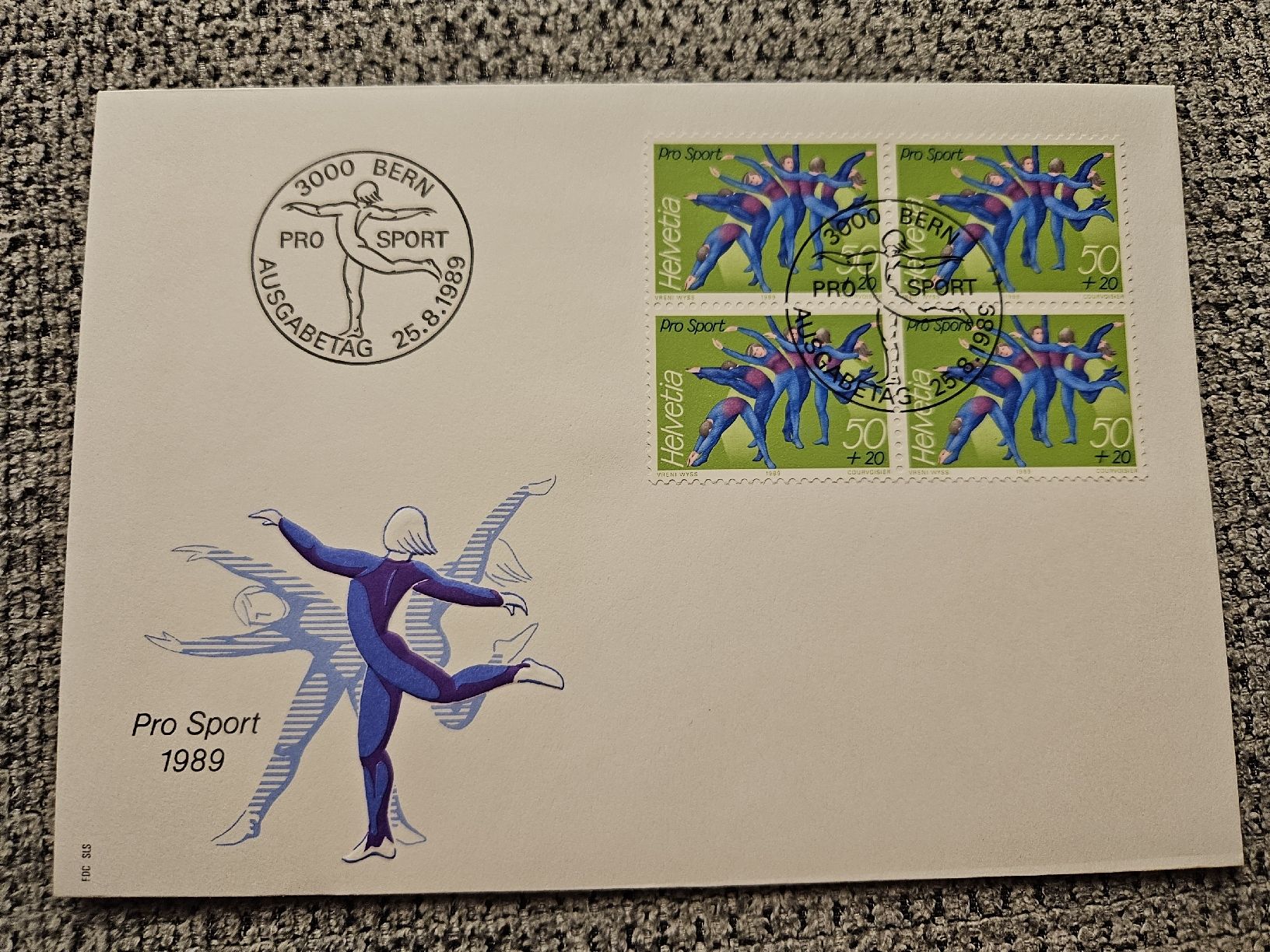 Tutti i francobolli: Sondermarke Pro Sport mit Couvert – Nuovo e nell'imballaggio originale da Chur venduto da Kohla1980 2
