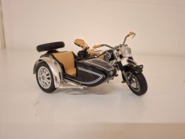 Polistil BMW R75 mit Beiwagen 1:15 Schwarz - MS110 Vintage