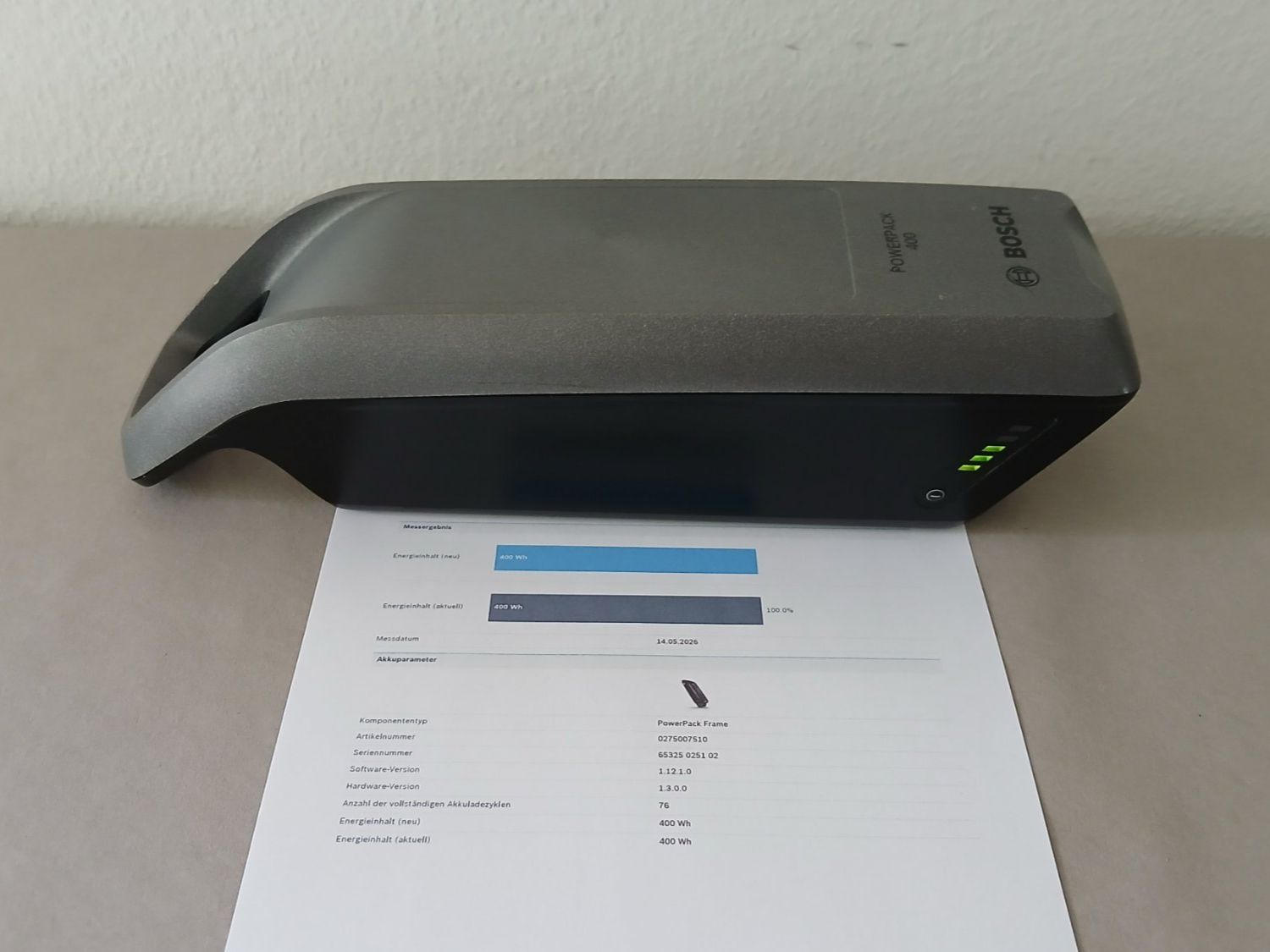 Bosch Batterie: Bosch Powerpack 400 mit 481Wh - inklusive Messbericht – Usato da Winterthur venduto da .-thx-.