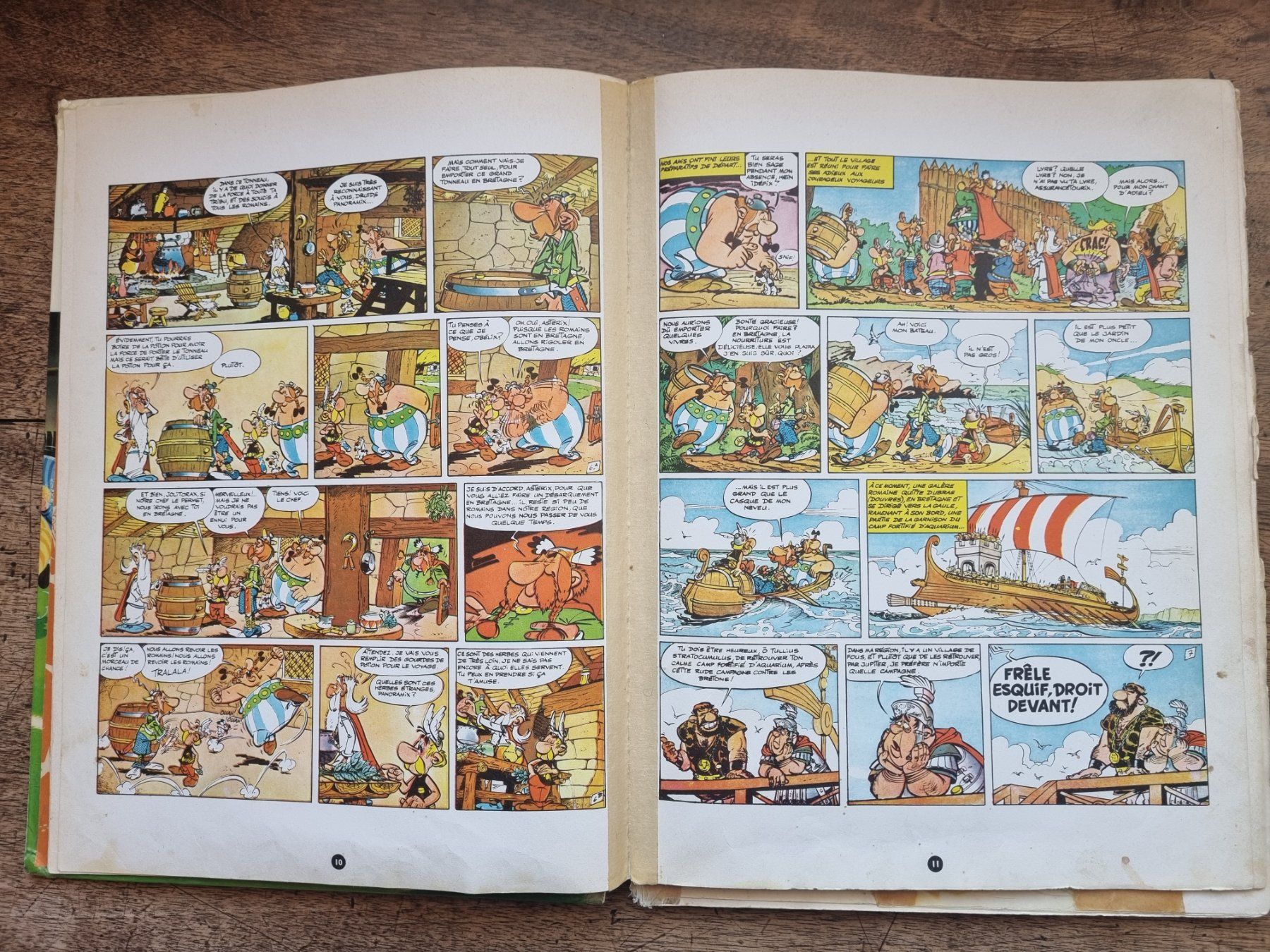 Fumetti: BD Astérix chez les Bretons Dargaud 1966 état usagé – Difettoso da Echandens venduto da Dicot 3