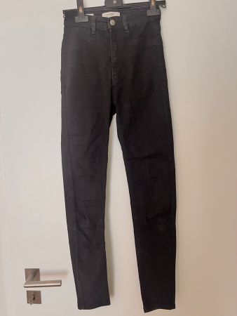 Jean Skinny High Waist noir Femme T34 Pull&Bear