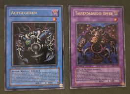 Yu-Gi-Oh! 1.Auflage Aufgegeben & Tausendäugiges Opfer PSV OG