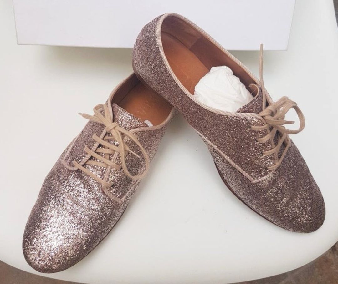 Damenschuhe: Bimba Y Lola, Leder Schuhe mit Glitzer – Neu (gemäss Beschreibung) aus Uerikon von pink_flamingo