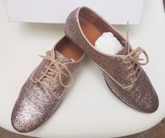 Bimba Y Lola, Leder Schuhe mit Glitzer