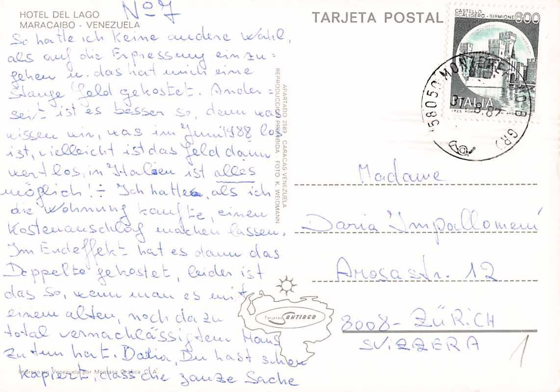 Cartoline postali: alte Ansichtskarte aus Archiv: SÜDAMERIKA - ab 1.-- – Usato da Winterthur venduto da SchatzchischtliWinti 1