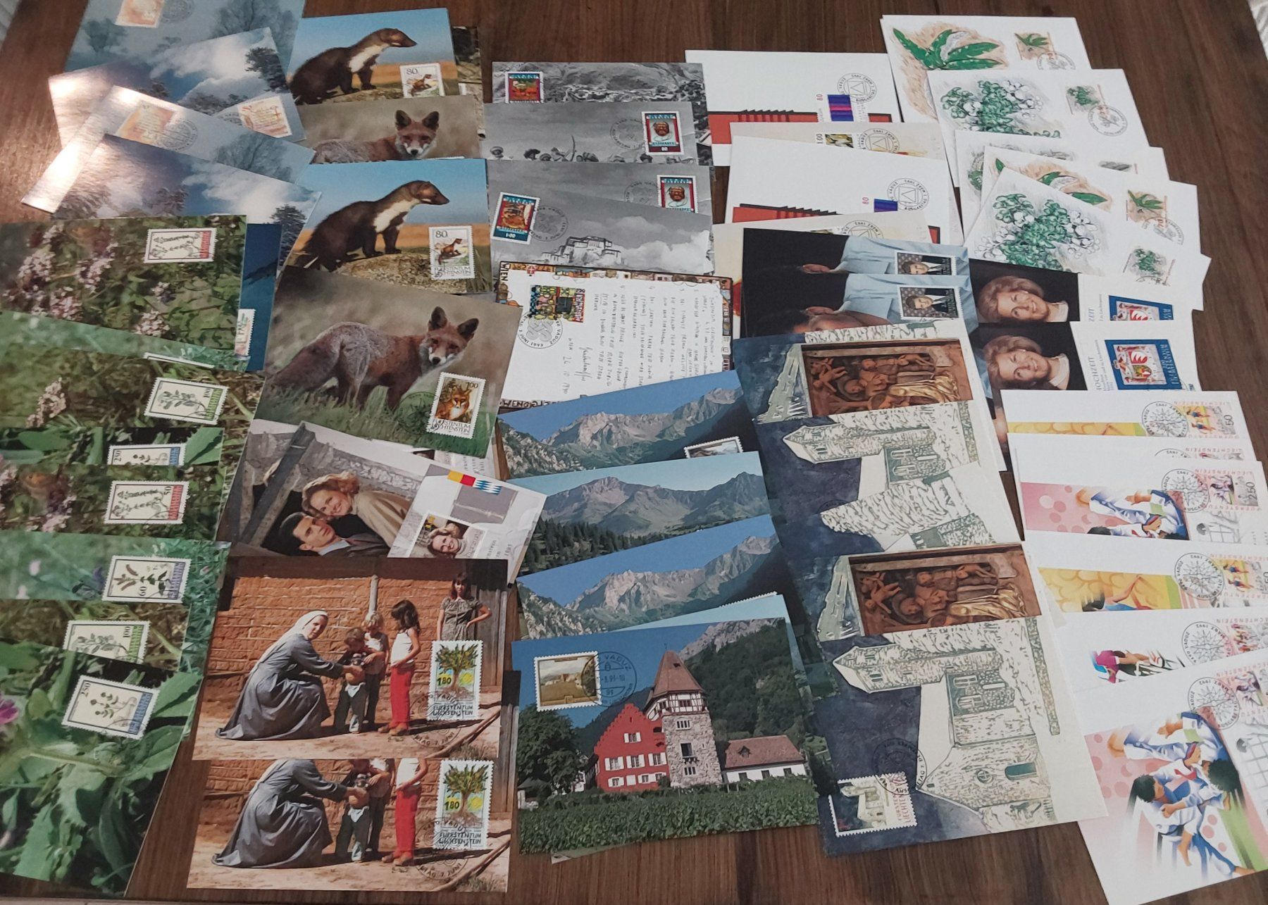 Tutti i francobolli: Ü. 370 Stk. Maximumkarten Liechtenstein 1978-1993 – Usato da Münchwilen AG venduto da Nesar 4