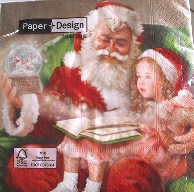 Tovaglioli: Serviette santa mit mädchen (w550) 2Stk. – Nuovo (secondo la descrizione) da Schlatt TG venduto da kreativ-atelier