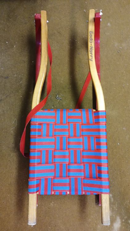 Holz Schlitten Deko 47cm - Weihnachtsdekoration Mit Metallkufen Im Shabby Chic Look