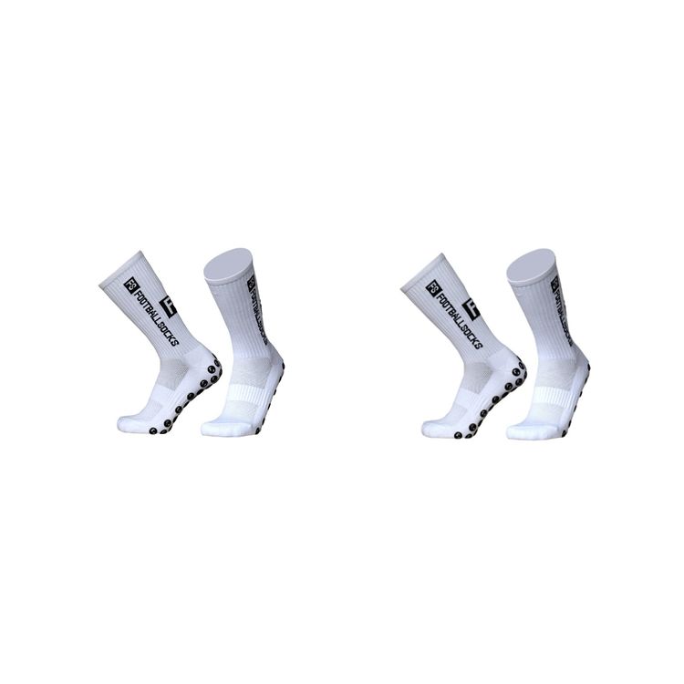 LHP Fußball Socken 2 Paar - Anti-Rutsch Grip Socken Mit Kompression