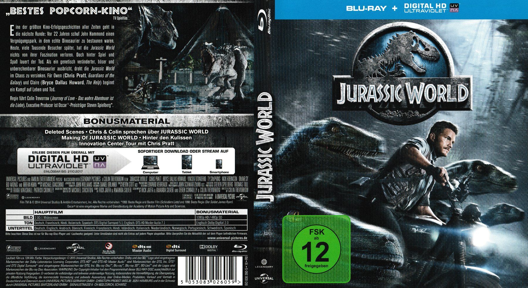 Tutti i DVDs: Blu-Ray - Jurassic World – Usato da Langnau am Albis venduto da MediaRescuerKeLoX