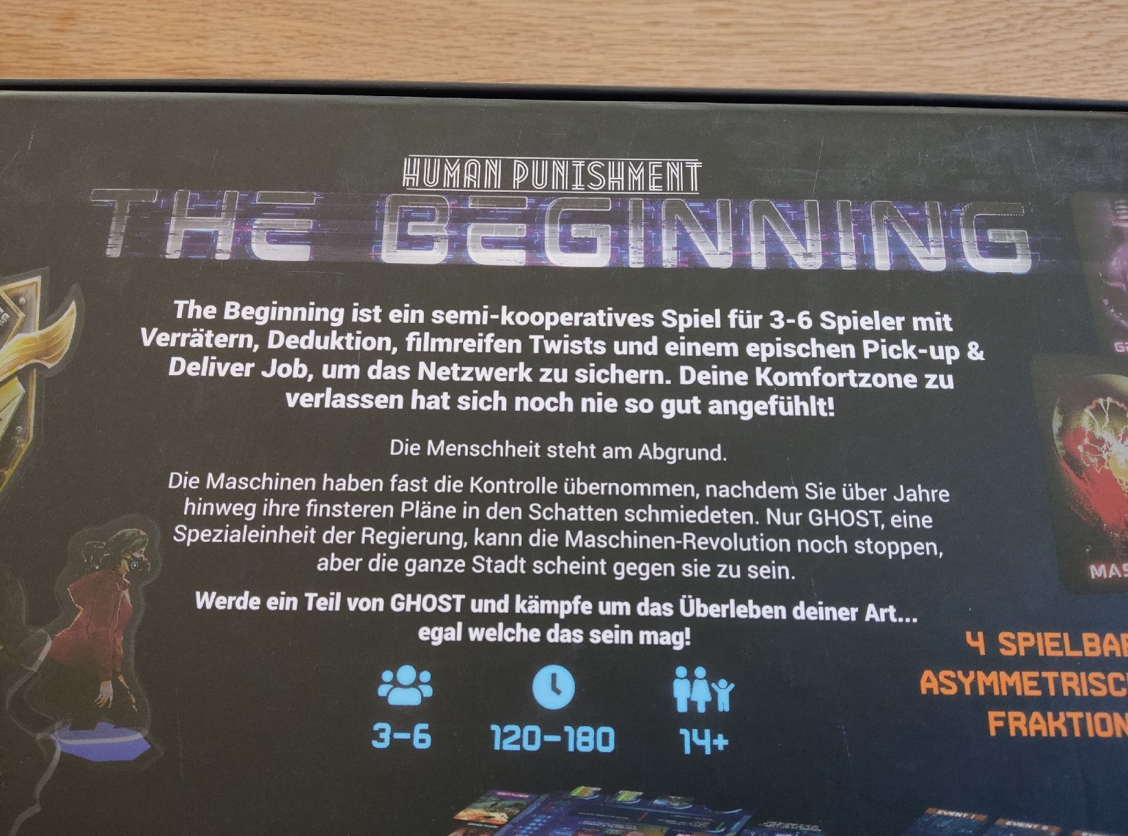 Giochi: Human Punishment: The Beginning, Semikooperatives Brettspiel – Usato da Zofingen venduto da Justice79 8
