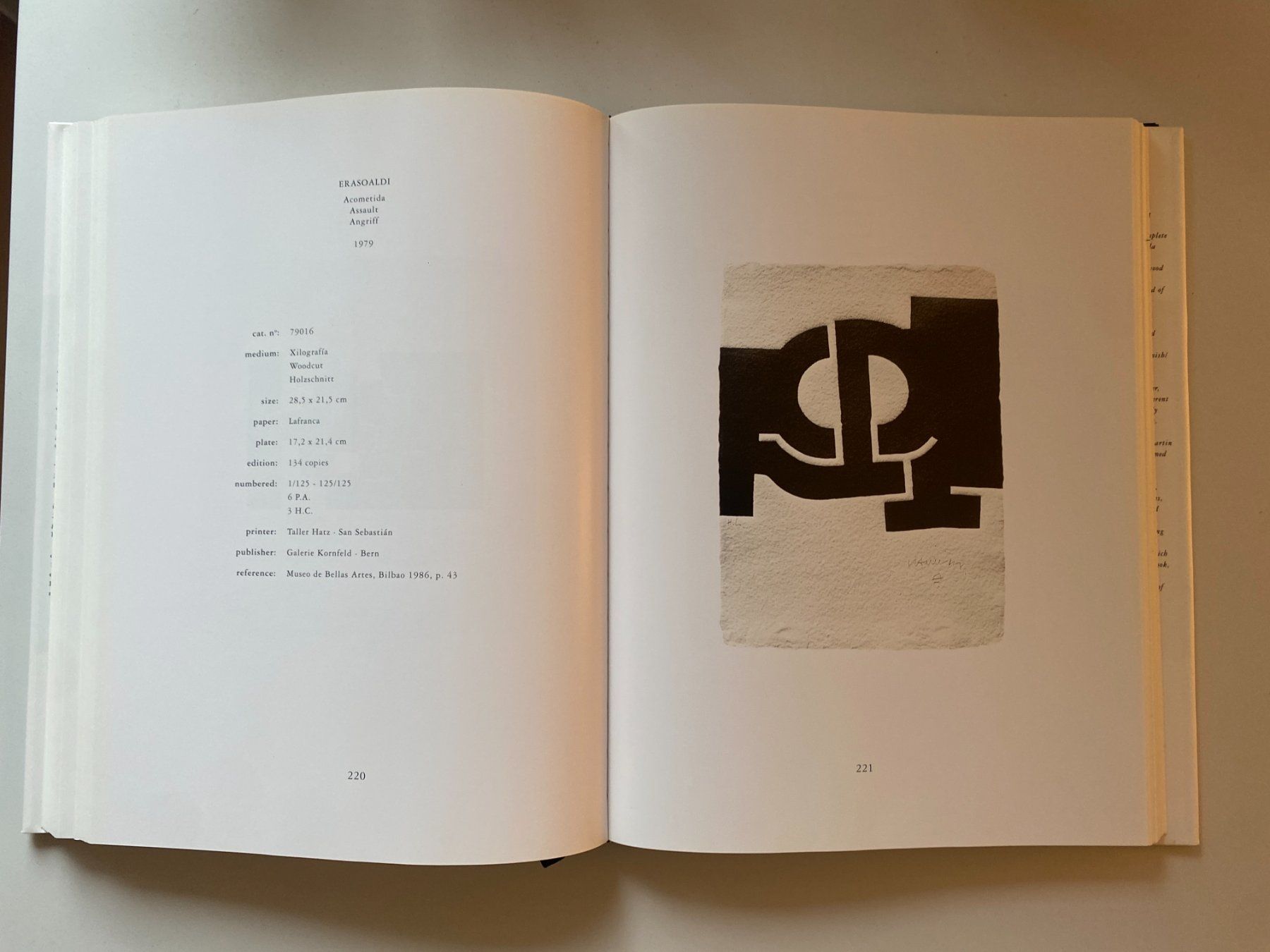 Livres: Kunstband, Buch Eduardo Chillida, Opus P.II, 400 Seiten – D'occasion à Gümligen par Vicky2 5