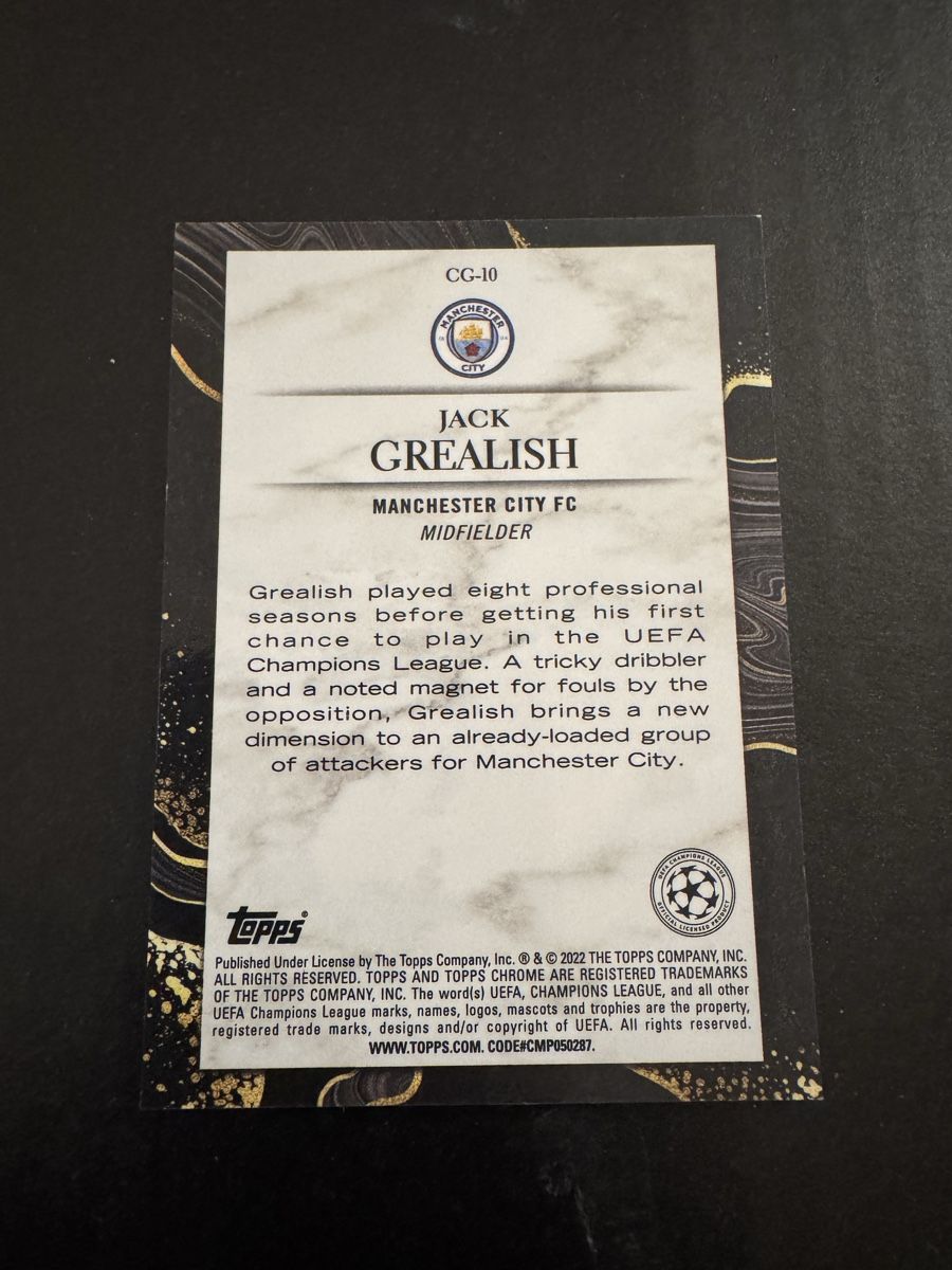 Topps Carte collezionabili: 2021-22 Topps Chrome UCL Grealish Chasing Glory – Nuovo (secondo la descrizione) da Oekingen venduto da dav_lf5x 1