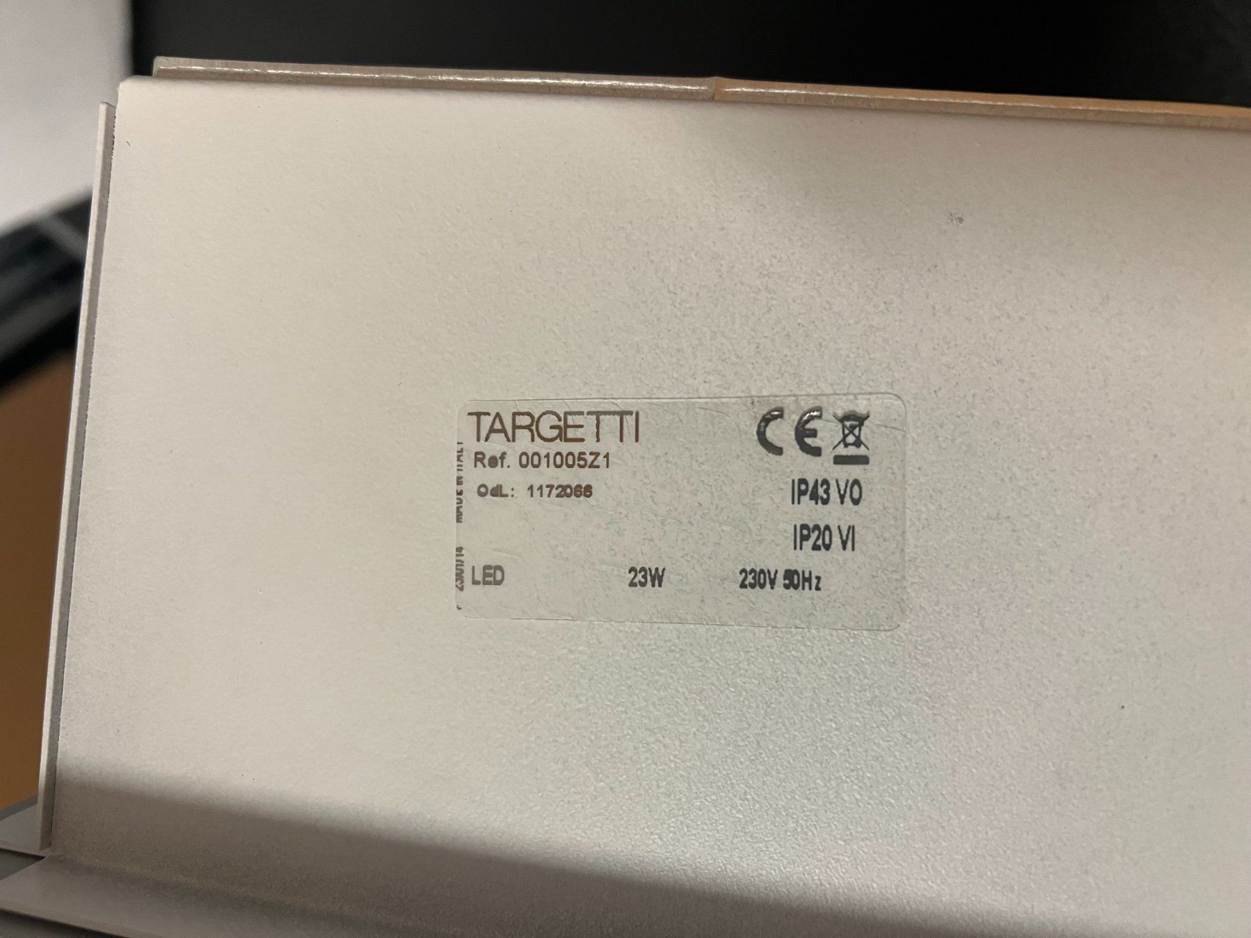 Lampade: TARGETTI SQUARE LAMP – Nuovo e nell'imballaggio originale da Mägenwil venduto da BackInWhite 2