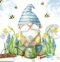Serviette garden gnome (1606) 2Stk.