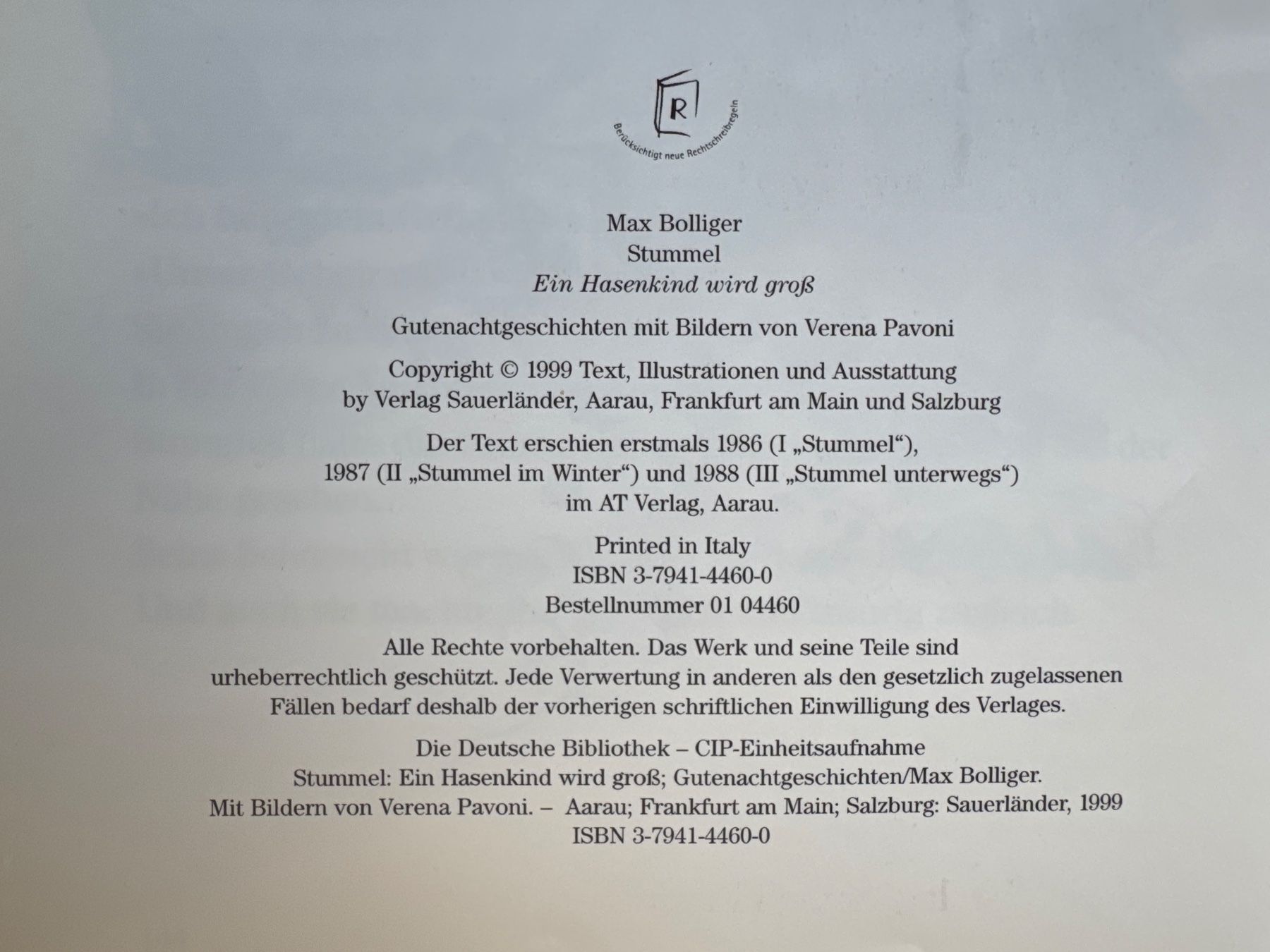 Livres: Stummel, Ein Hasenkind wird gross - Max Bolliger – Neuf (Voir description) à Aarau par Kilauea 3