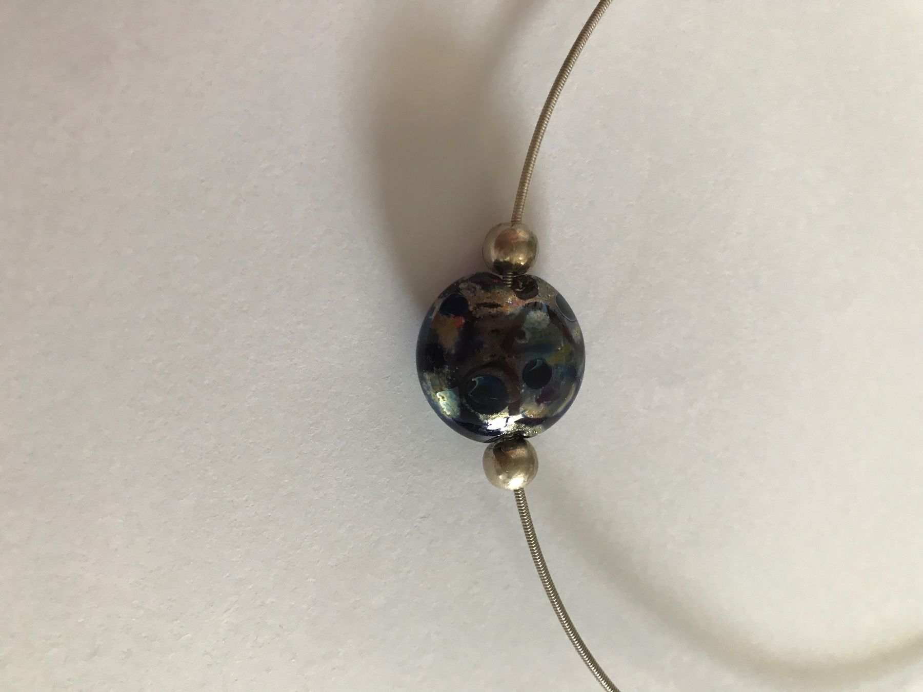 Catenine: Collier en argent 925 élégant avec perle en verre – Usato da Grimisuat venduto da eliseba88 7