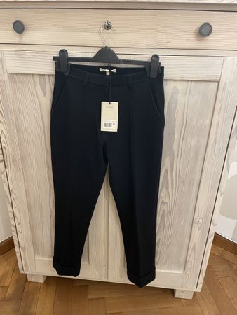 Neu Alma & Lovis Bio Stoffhose Damen Schwarz Gr. S 36