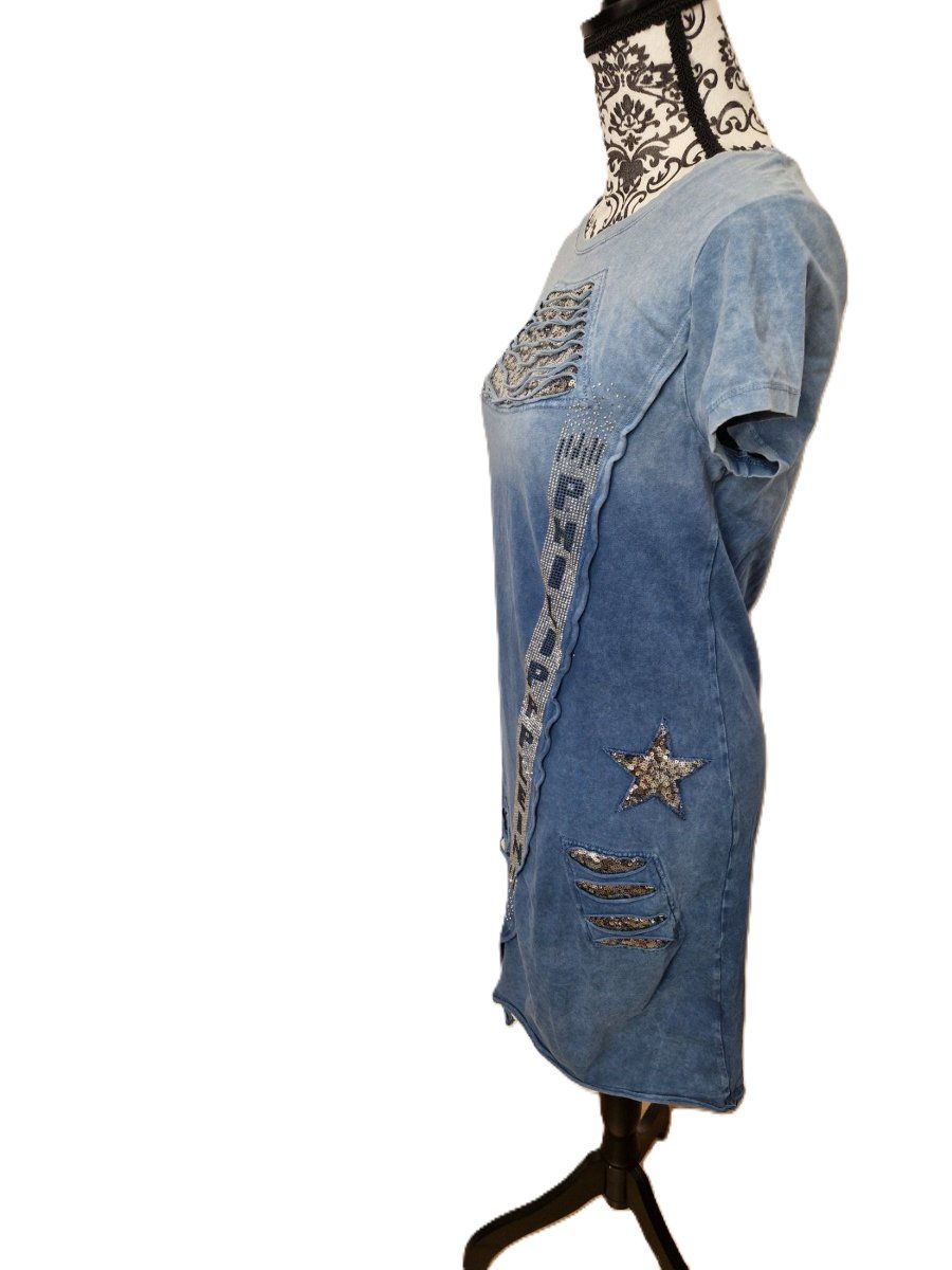 Vestiti: Jeans kleid look Gr.M mit Strassapplikation – Usato da Glattbrugg venduto da hap_8w8v 1