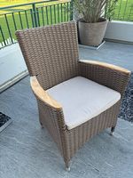 5 Rattan Gartenstühle