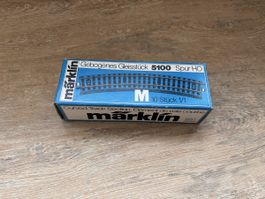 Märklin gebogenes Gleisstück 5100 Spur HO 10 Stück neuwertig