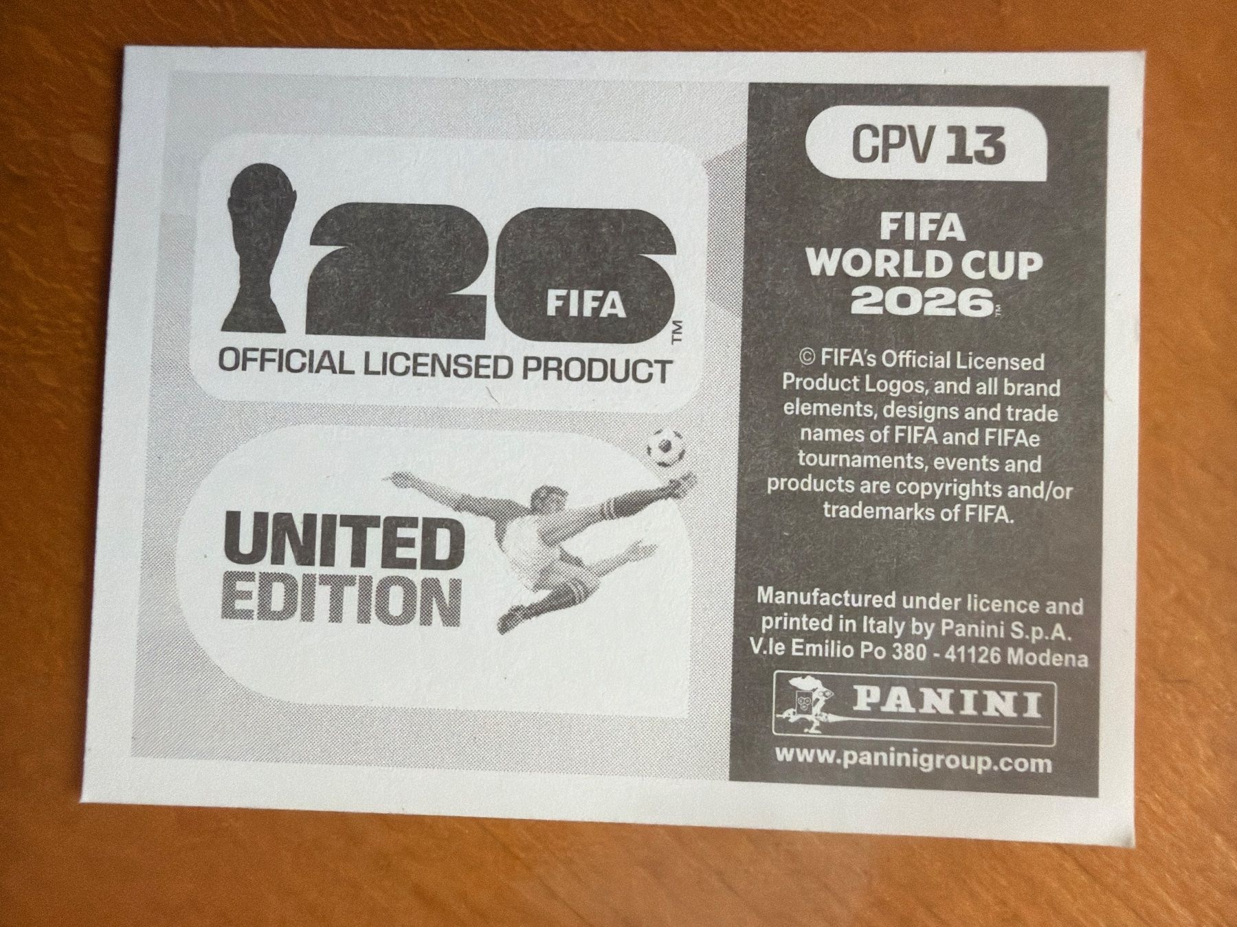 Panini Sammelbilder & Trading cards: Panini CPV13 – Neu (gemäss Beschreibung) aus Susten von Rechnun 1