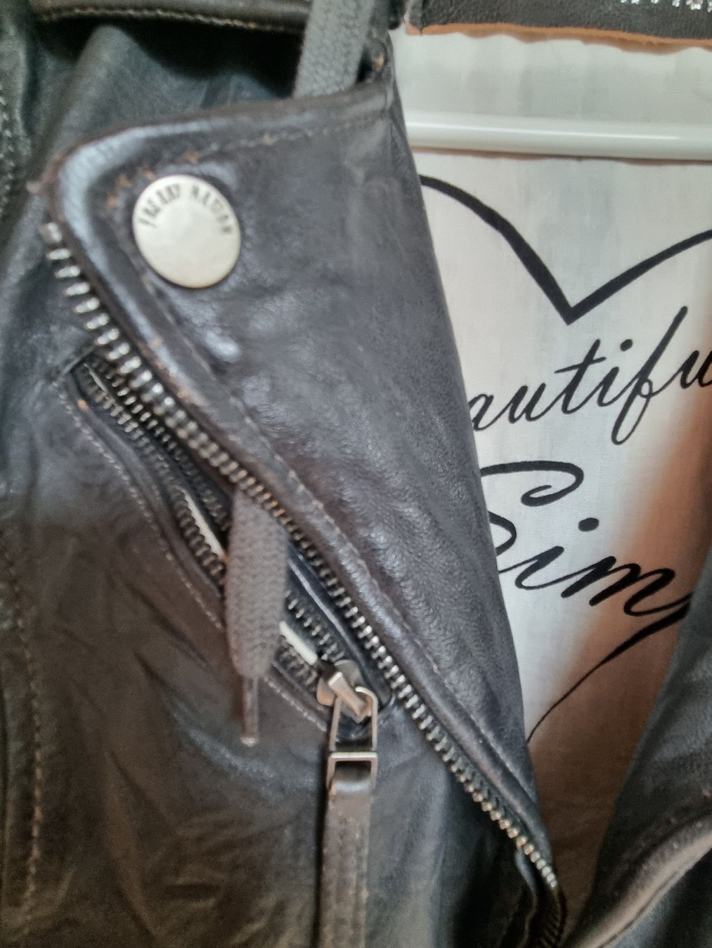 Giacche: Designer Leder-Jacke Grösse XS anthrazit – Nuovo (secondo la descrizione) da Heiden venduto da jaguar85 2