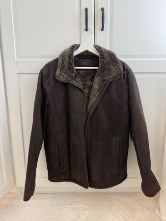 Lederjacke gefüttert Grösse 46 