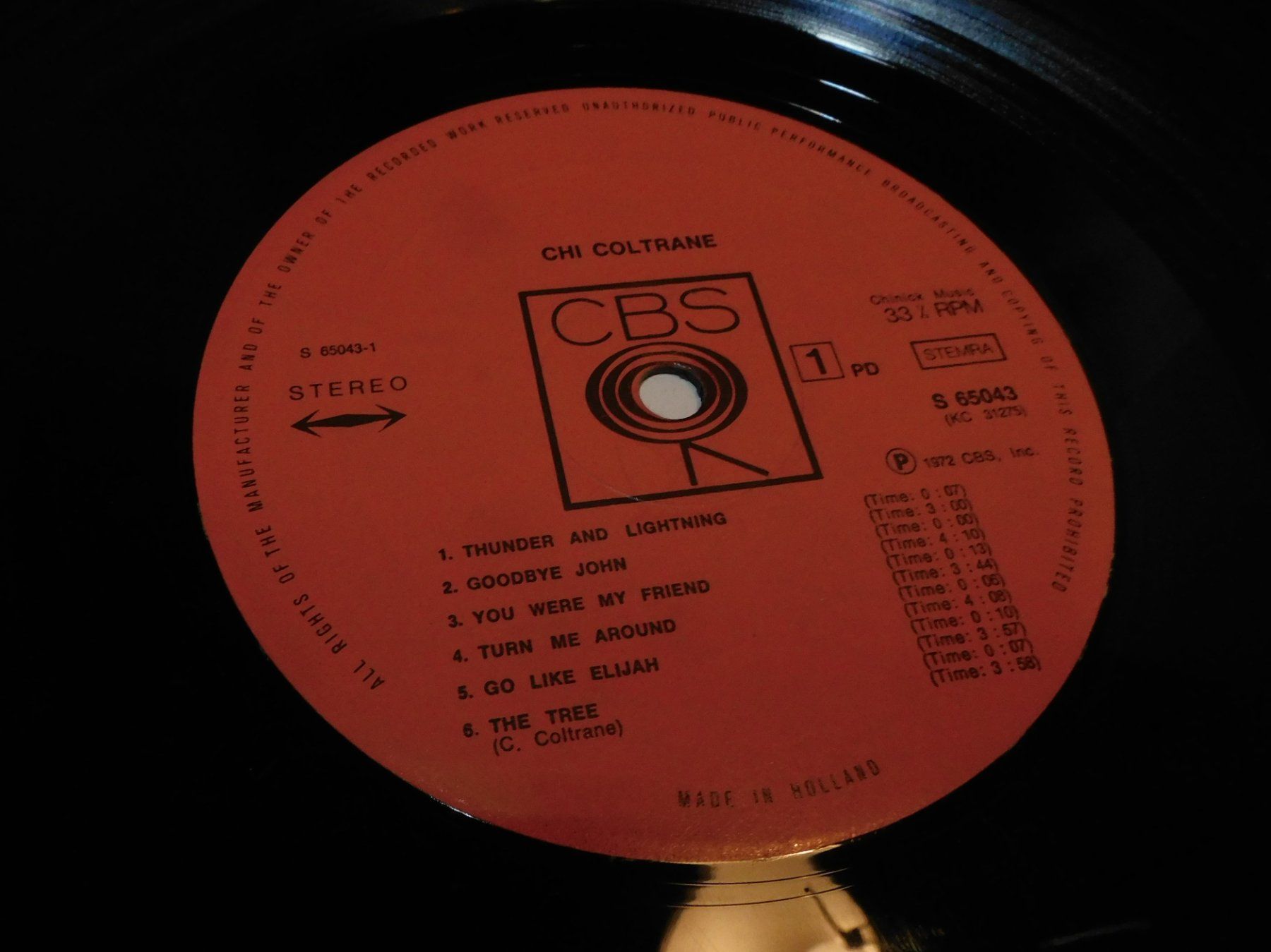 Dischi in vinile: LP - 1972 Chi Coltraine - Thunder and Lightning     LP – Usato da Sursee venduto da 76 4