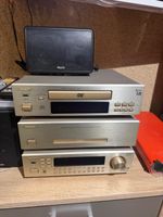Sistema audio Denon e Magnat componenti hi-fi usati