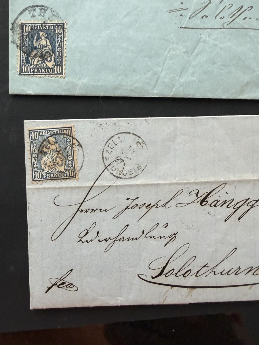 Buste & buste per spedizione: Briefumschläge Schweiz 19. Jahrhundert  – Usato da Meierskappel venduto da Hala03 7