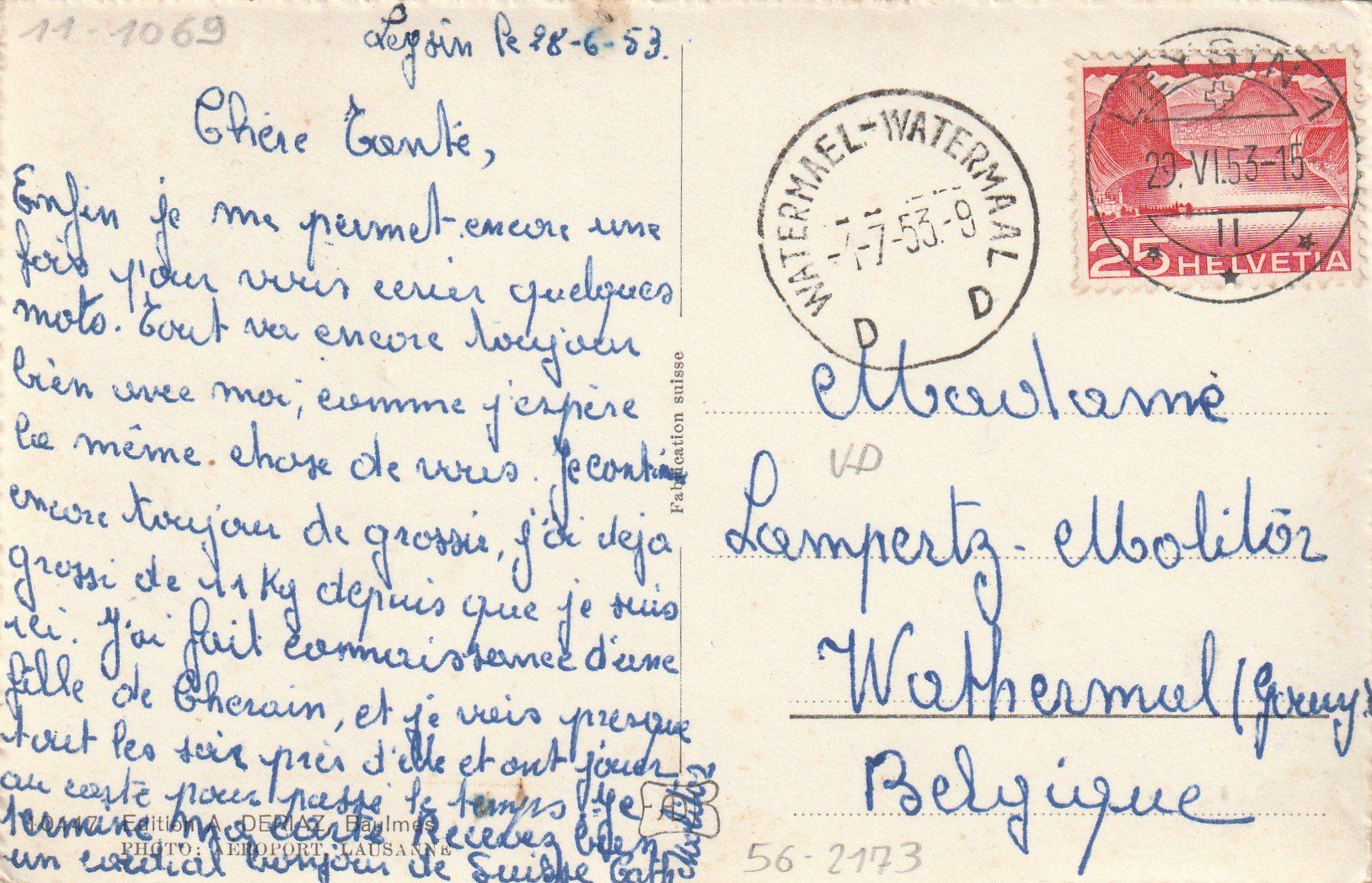 Cartoline postali: Leysin Flugaufnahme – Usato da Rorschacherberg venduto da fratovi2 1