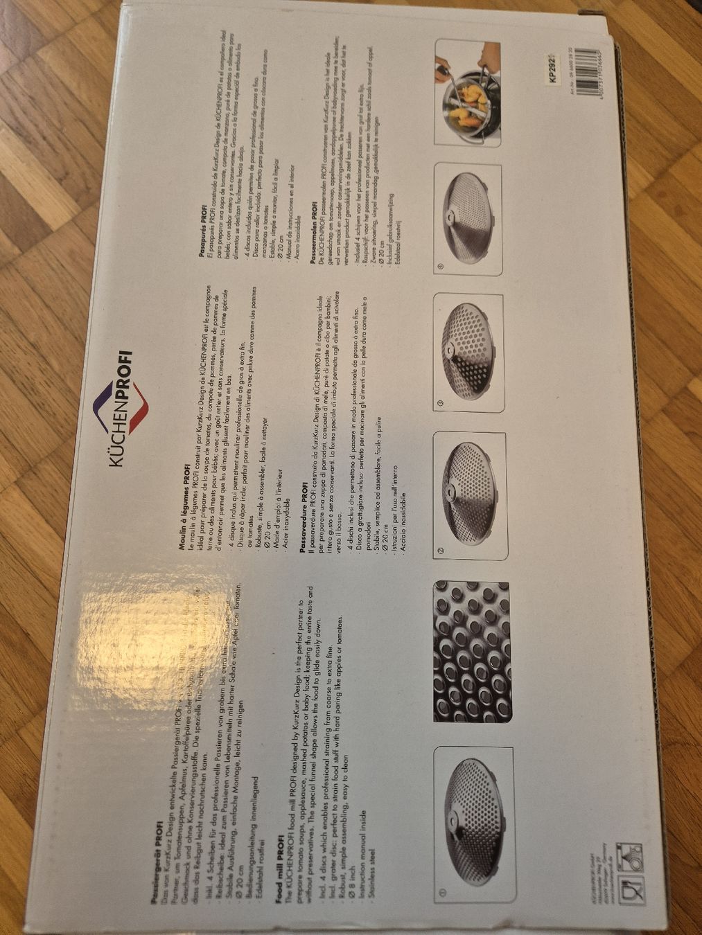 Küchengeräte: Passiergerät PROFI KÜCHENPROFI neuwertig mit Scheiben – Neu und originalverpackt aus Altdorf UR von S.f.1 1